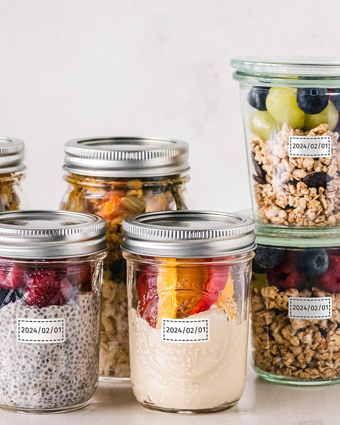 iEager Label Maker Tape, 15mm x 30mm, White Sticker Thermal Paper, Household Storage Labels, Self-Adhesive Label Tape, Set of 3