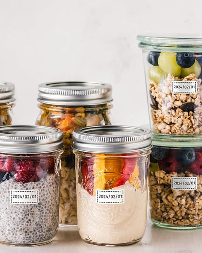 iEager Label Maker Tape, 15mm x 30mm, White Sticker Thermal Paper, Household Storage Labels, Self-Adhesive Label Tape, Set of 3