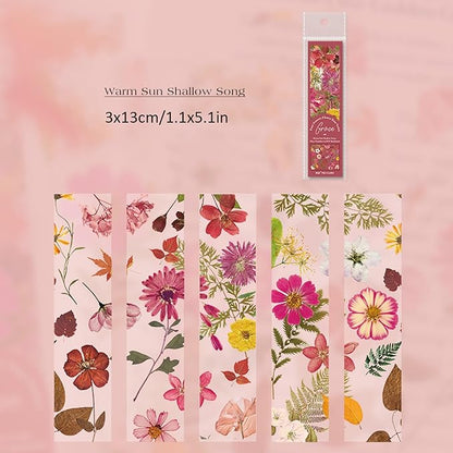 4 Pack 20 Sheets Flower Bookmark, Very Suitable for Women Bookmarks, Bookmarks Gifts