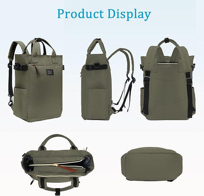 BASICPOWER Backpack Purse for Women Tote Bag Travel Laptop Casual Bookbag Work Nurse Teacher Bag 15.6-in Computer