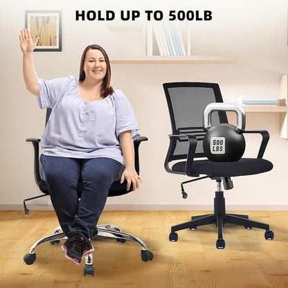 500Lbs Office Chair Replacement Parts, w/ 6'' x 10.2" Mounting Holes Chair Base Heavy Duty Plate Swivel Tilt Control Seat Mechanism for Executive and Gaming Chair