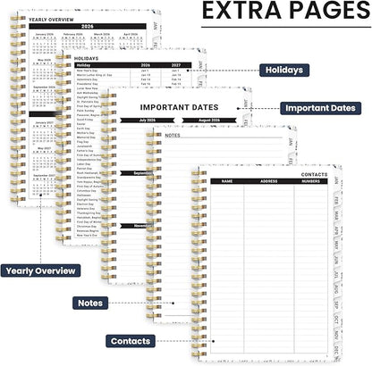 2026 Planner, Aesthetic Weekly and Monthly Planner for Women, Jan 2026 to Dec 2026, Hardcover 2026 Calendar Book with Monthly Tabs, Inner Pocket, Perfect for Office Home School - A4 (8.5" x 11"), Butterfly Grove