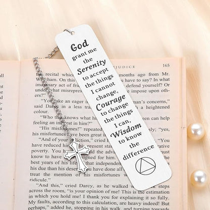 Sobriety Gifts for Women Men Christmas Stocking Stuffers for Women Serenity Prayer Gifts Christian Gifts Faith Religious Gifts Inspirational Gifts for Women Pastor Appreciation Gifts Catholic Gifts