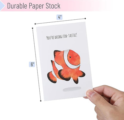 Mr. Pen- Funny Notecards with Envelopes, 24 Set, Funny Cards for Kids, Funny Geeting Cards for Kids, Blank Cards for Kids, Kids Cards, Fun Puns Blank Note Cards