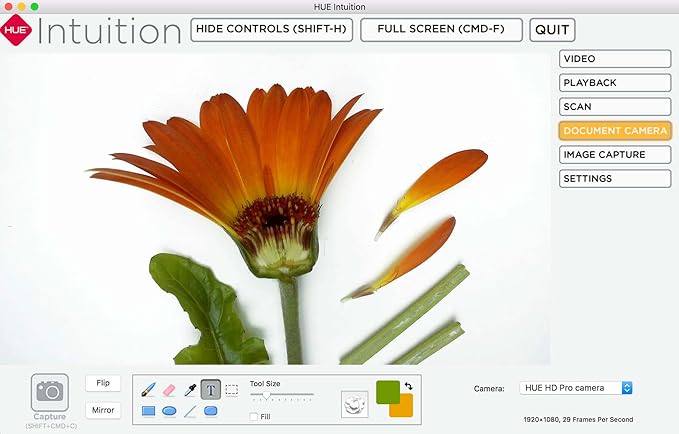 HUE HD Pro Flexible USB Video and Document Camera (Red)