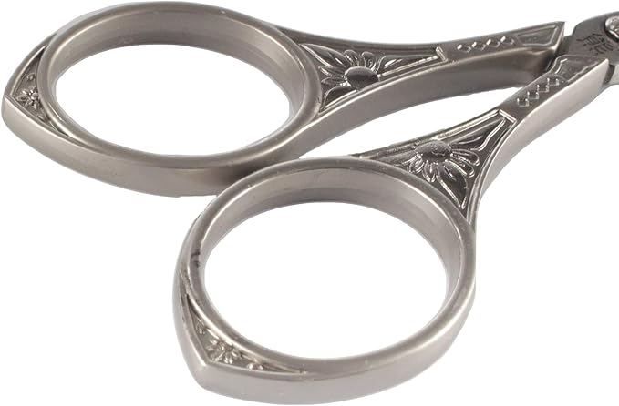 JubileeYarn Sun Motif Embroidery Craft Scissors - Brushed Nickel - 1 Scissor