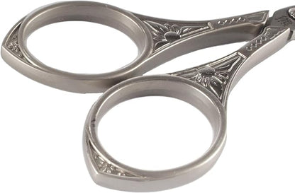 JubileeYarn Sun Motif Embroidery Craft Scissors - Brushed Nickel - 1 Scissor