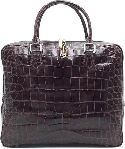 Masami Handmade Genuine Crocodile Leather Business Bag, Briefcase, Japanese brand, Leather bag