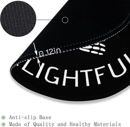 Skeleton Skull Round Mouse Pad, Cute Funny Mousepad for Laptop Gaming Women, with Stitched Edge Non-Slip Rubber Base, Skeleton Home Office Decor Desk Accessories, As Far As I Know I'm Delightful