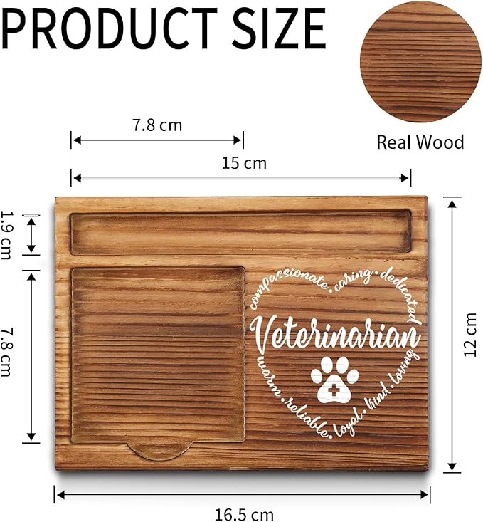 Veterinarian Sticky Note Holder, Veterinarian Thank You Appreciation Gifts for Men, Women, Veterinarian Vet Veterinary Office Desk Self-Stick Note Pad Holders GSH399