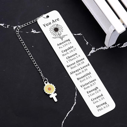 Stocking Stuffers for Women, Stocking Stuffers for Girls, Baptism Gifts for Girl, Confirmation Gifts for Teen Girls, First Communion Gifts for Girls Religious Bible Bookmark Christian Gifts for Women