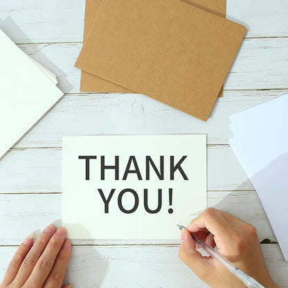 50 Pack 4x6 Cream White Cardstock Paper, Thick Index Card for Printer, 92lb/250GSM Heavyweight Blank Card, Postcards, Wedding Invitation, DIY Crafting, Greeting Card Making