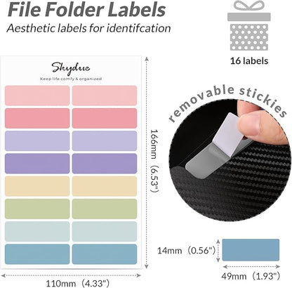 SKYDUE Expanding File Folder with 7 Pockets, Accordion File Organizer, Folders for Documents,Portable Receipt Paper Organizer,Letter Size Filing Folder School Office Supplies,Black