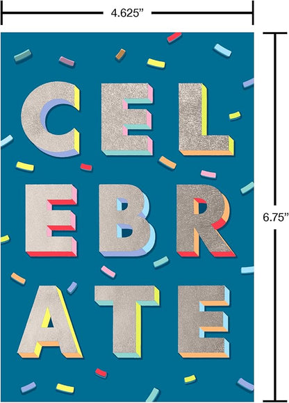 American Greetings 25-Count Birthday Card Assortment with Envelopes, Seals, and Storage Box (Celebrate)