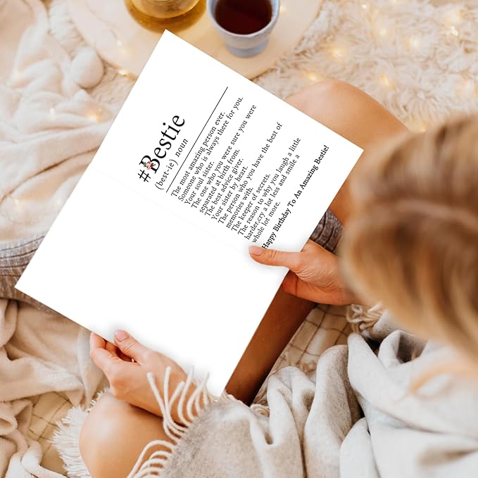 Funny Birthday Card for Women Sister, Happy Bday Gifts for Bestie, Bestie Birthday Card, Friendship Birthday Card, Best Friend Birthday Card