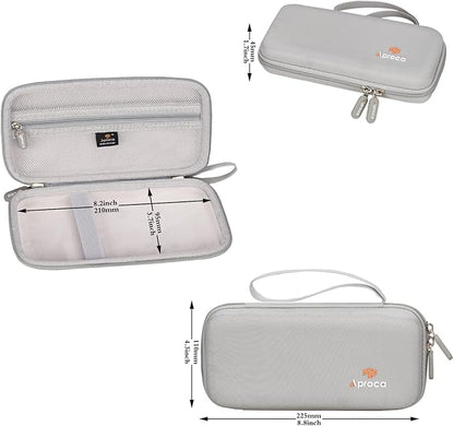 Aproca Grey Hard Storage Portable Case, for Casio fx-9750GIII, Standard Graphing Calculator