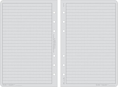Rite In The Rain Weatherproof Loose Leaf Paper, 4.625" x 7", 32# Gray, Universal Pattern, 100 Sheet Pack (No. 772)