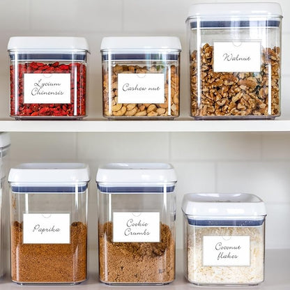 52 Pack Index Card Pockets with Top Open, 4.5 x 3 Inch Adhesive Label Pockets Clear Plastic Index Card Holder for Organizing, Storage Bins, Library Cards, Notes