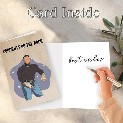 Unique Engagement Card, Funny Engagement Gift for Couples Women Men, Congratulations Wedding/Engagement Card for Friends