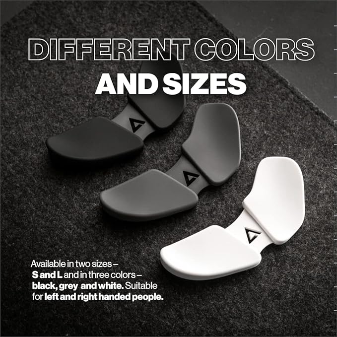 DELTAHUB Carpio 2.0 - Right-Handed Truly Ergonomic Wrist Rest for Mouse, Carpal Tunnel Support, Pain Relief, Anti-Fatigue, Easy Glide, Sleek, Office Computer, Laptop, Gaming - Small, Black