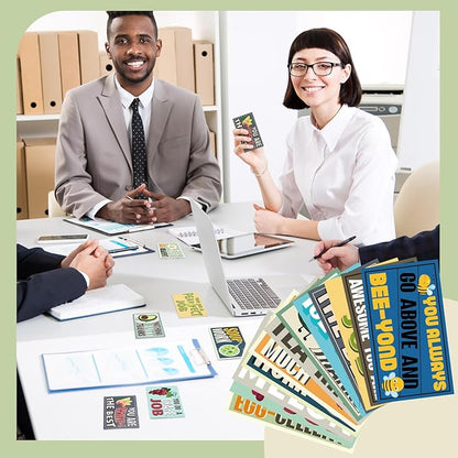 Yeaqee 240 Pcs Employee Appreciation Kudos Cards Funny Blank Back Motivational Card Encouragement Thank You Note Recognition Card for Teacher College Affirmation Gift(Funny)