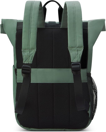 Jeep JS016D Rolltop Travel Backpack, Grey, 17" Laptop