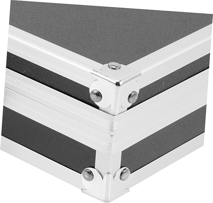 Box Aluminum Hard Cases Emergency Kit Cash Money Hard Case Suitcase Laptop Carrying Case Tool Lock Case Cosmetic Carrying Case Laptop Briefcase Home Tools Portable Travel Flat