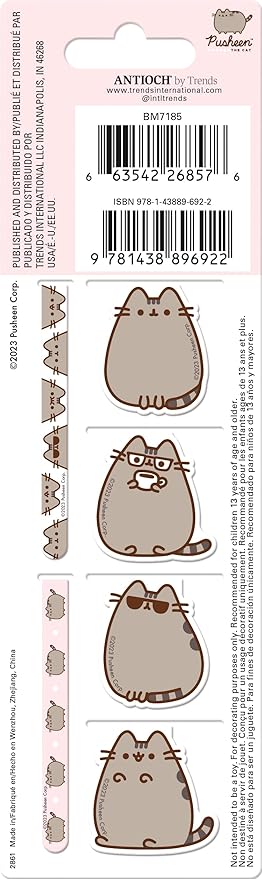 Pusheen The Cat Magnetic Page Clips (6-Pack) Stationery