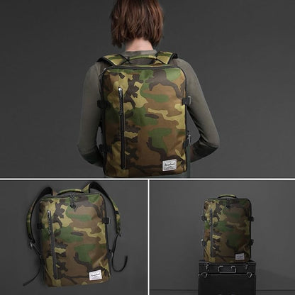 Underseat Carry-On Backpack Luggage Lightweight Casual Laptop Backpack MacBook Pro 16 Travel Gym Sport Daypack 21L, Green Camo