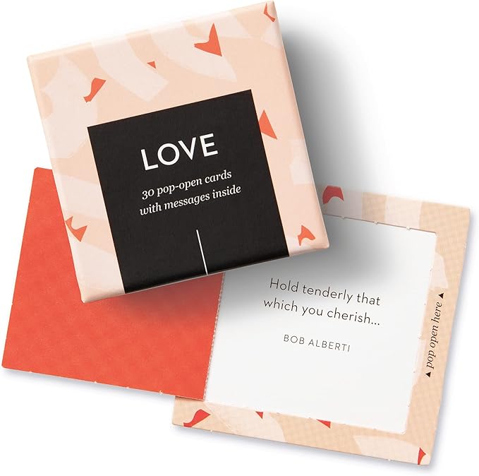 Compendium ThoughtFulls Pop-Open Cards — 2-Pack of Love and You're Wonderful — 60 Pop-Open Cards, Each with a Different Message Inside