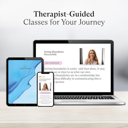 Switch Research Calm Planner (Boundaries) - Psychologist-Developed 31-Day Guided Journal to Banish Stress & Find Your Calm - Daily Journal With Prompts & Techniques for Maintaining Your Boundaries
