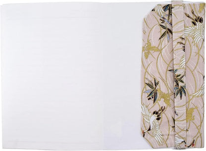 BLBMH Crane Book Covers forPaperbacks Adjustable Fabric Book Sleeve Cover Protector Fit for 5.5x8.2 inch Hardcover Softcover Book Novels Notebook - BC31 Beige