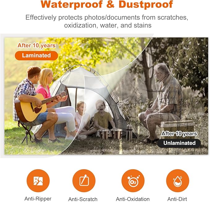 Bonsaii 9 Inch Laminator, Laminator Machine with Laminating Sheets, Laminating Machine for Teacher Personal, Home, Office, and Classroom Organization Supplies - L421-A Grey