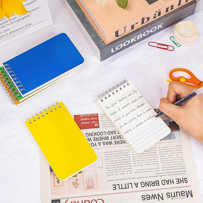 Pocket Notebook Bulk 3x5 Inch, 18 Packs Mini Top Bound Spiral Notepad, Small Pads 6 Colored, 60Sheets/120Pages (80GSM) Memo Notepads for Home, School, College, Office, Work, Travel