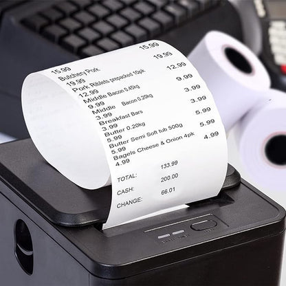 Thermal Paper 3 1/8 x 230ft Pos Receipt Paper, 50 Rolls Cash Register Roll TM-T88 T-20 T-90 SRP-350 370
