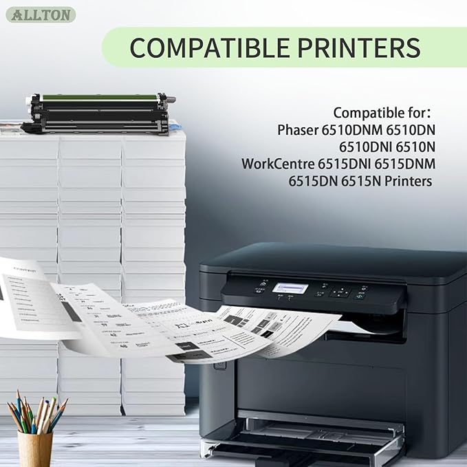 6510 6515 Drum Unit 108R01417 Cyan Drum Unit Replacement for Xerox Phaser 6510 WorkCentre 6515 Printers(1 Pack)