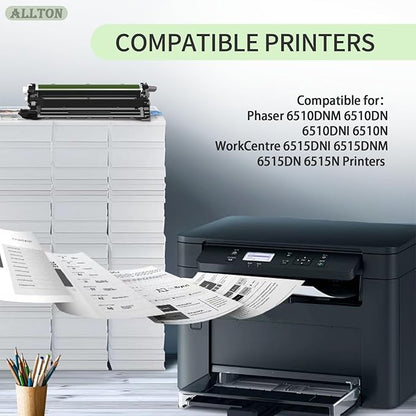 6510 6515 Drum Unit Remanfactured 108R01419 Yellow Drum Unit Replacement for Xerox Phaser 6510DNM 6510DN 6510DNI 651 WorkCentre 6515DNI 6515DNM 6515DN 6515N Printer(1-Pack)