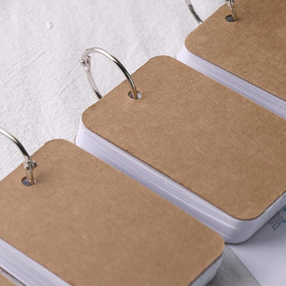 Koogel 300PCS White Ruled Index Cards, Ruled Index Cards 3.5" x 2.2" Lined Flash Cards Note Cards Study Cards Flashcards Notecards for Studying