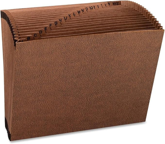 Smead TUFF Expanding File, Alphabetic (A-Z), 21 Pockets, Letter Size, Redrope-Printed Stock (70425)