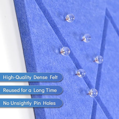 Large Cork Board for Walls with 30 Push Pins-48"X36", Easy to Peel&Stick Vision Bulletin Board Tiles, Black Poster Felt Board Supplies Set Home Office Classroom Corkboard Decor Self Adhesive