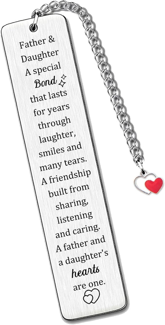 Dad Bookmarks Fathers Day Appreciate Gift Man Bookmarker Father Daughter A Link Can Never Be Undone Birthday Present Retirement Appreciate Love Quotes Keepsakes Christmas Thanksgiving Book Accessory