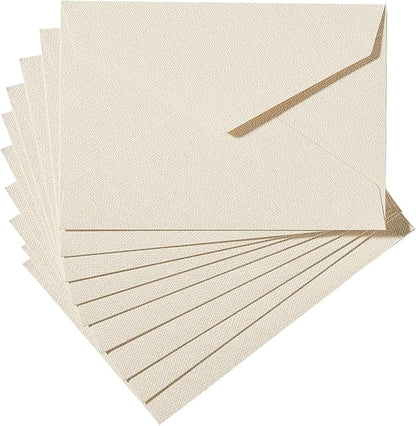 20 Pcs White Envelopes 4 x 6,A6 Envelopes, Card Envelopes, White Paper Envelopes, Invitation Envelopes, Postcard Envelopes(Ivory White)