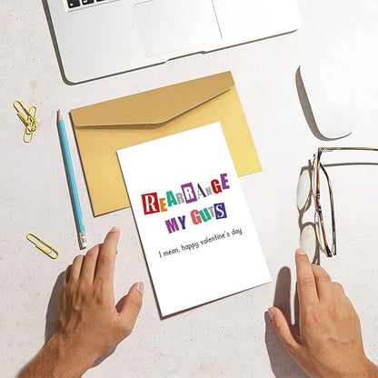 Dirty Valentine's Day Card for Him, Raunchy Valentines Day Card for Husband, Happy Valentines Day Card from Wife Husband