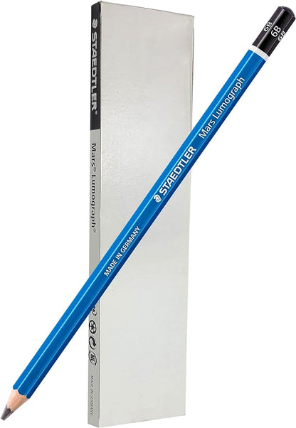 STAEDTLER Mars Lumograph 6B Graphite Art Drawing Pencil, 6 Pencils