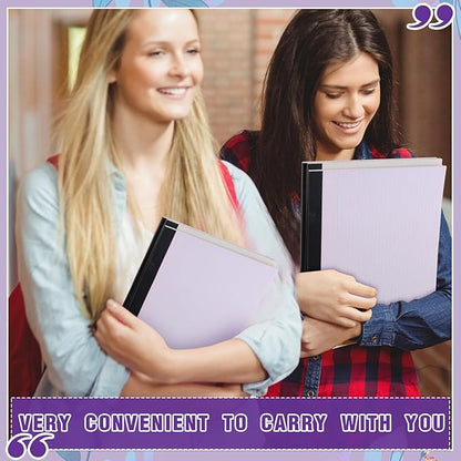 Lincia 12 Pcs 11" x 9.5" Legal Pads College Ruled Notepad Landscape Notebook Horizontal Lined Notebook 80 Gsm Assorted Colors Paper Pastel Writing Pads for School Office, 40 Sheet (Cute Color)