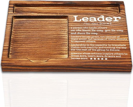 Thank You Appreciation Gifts for Leader, Great Leader Gifts for Women, Best Team Leader Gifts for Women Men, Going Away Gift Retirement Gift for Leader Self-Stick Note Pad Holders-DW51