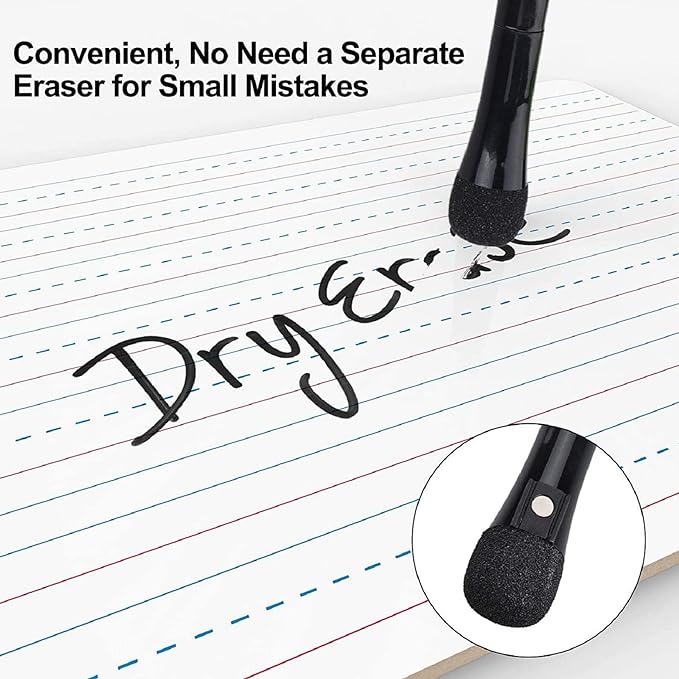 Magnetic Dry Erase Markers - Fine Tip, Assorted Colors, 8 Pack, Low Odor Whiteboard markers for kids, Work On White board & Calendar, Refrigeratorr