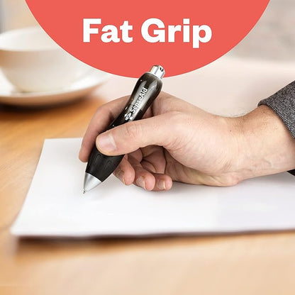 Fat Heavy Weighted Pens | Set of Two Super Big Pens Including TWO BONUS INK REFILLS | Large Wide Grip Pens Aids Writing For Those With Arthritis, Parkinson's, Carpal Tunnel & Essential Hand Tremors