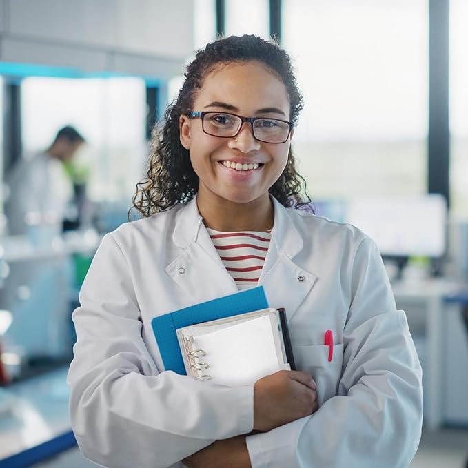 PATIKIL A7 Clear Binder Cover, Soft PVC Loose Leaf Binder Protector Refillable Notebook Shell with Snap Button Closure and 6 Rings for DIY Meeting Notebook Folder, Pink