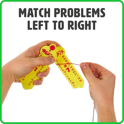 LEARNING WRAP-UPS SELF-CORRECTING Multiplication Keys, Self Correcting Math Tool for Kids Grade Level 2-6, Yellow, (K103-SB)